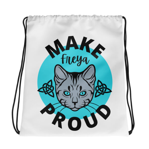 Make Freya Proud (Cat Edition) Drawstring bag