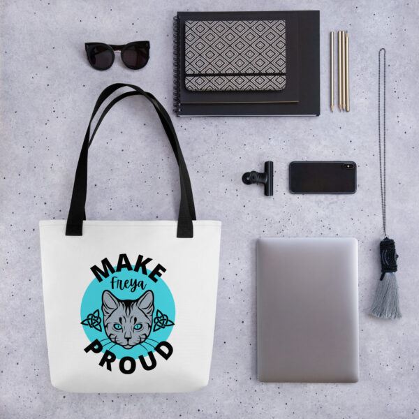 Make Freya Proud (Cat Editon) Tote bag - Image 3