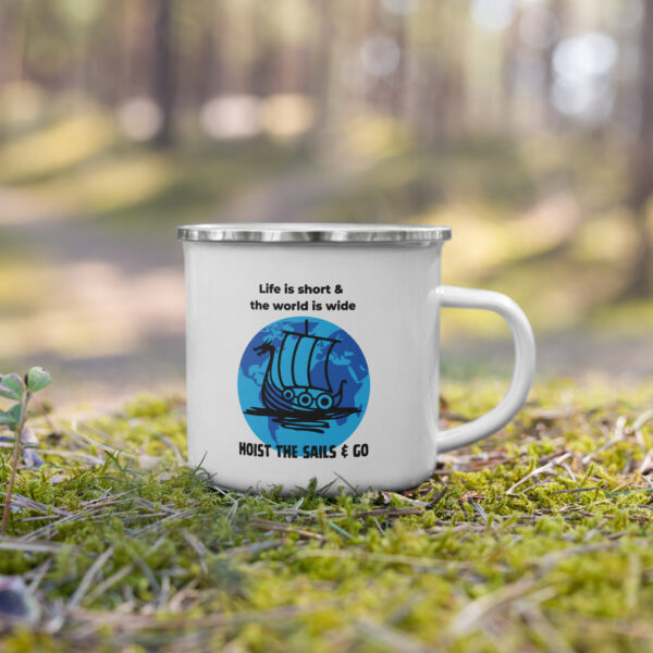 Adventure Awaits Enamel Mug - Image 2