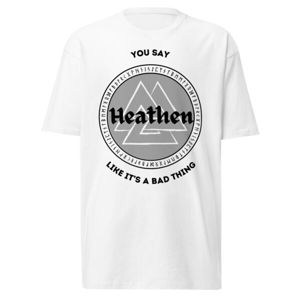 Heathen Men’s premium heavyweight tee - Image 5