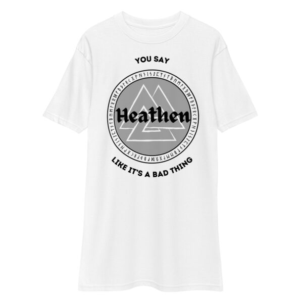 Heathen Men’s premium heavyweight tee - Image 7