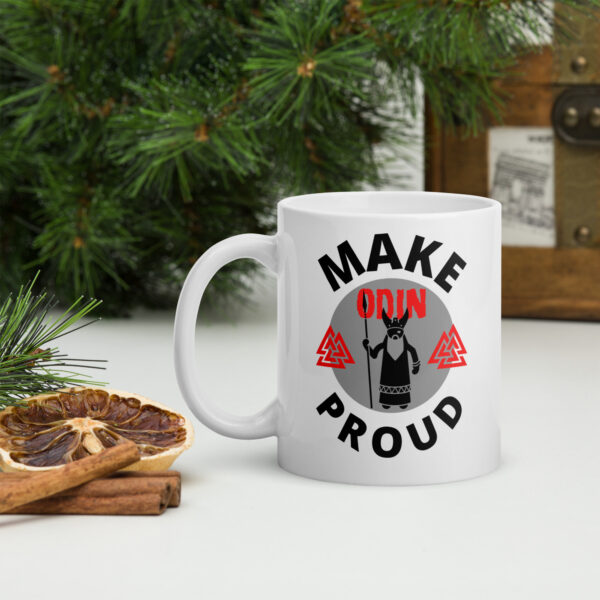 Make Odin Proud White Glossy Mug