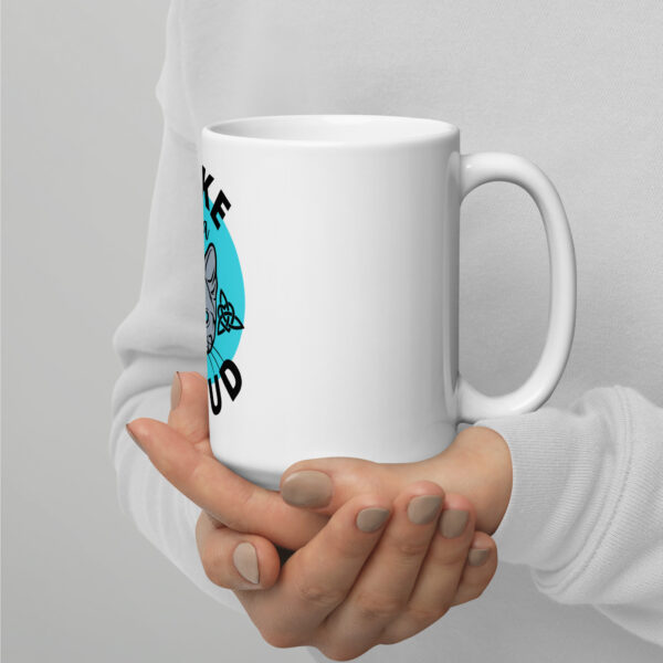 Make Freya Proud (Cat Edition) White glossy mug - Image 3