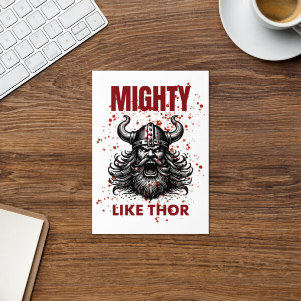 Mighty Like Thor Greeting card - Image 5